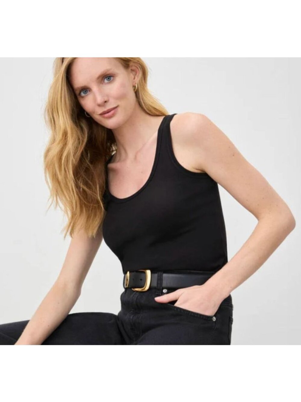 NWT SPLENDID The Classic Tank Top Black Size Small